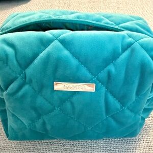 La Mer Turquoise Quilted Cosmetic Case